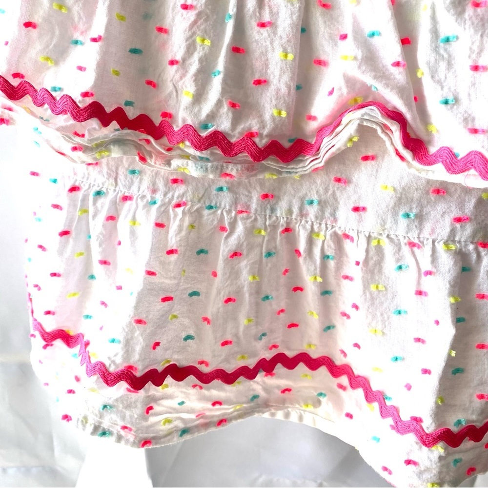 NWOT Sail to Sable dress Neon Clip Dot multi confetti with Pom Poms SZ Small. - Picture 4 of 13